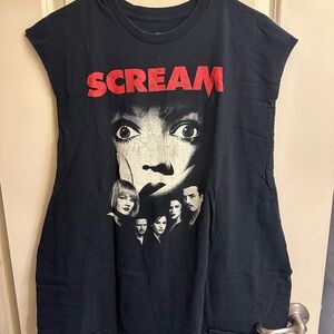 Ripple Junction Black Tee with Silver 'Scream' Logo